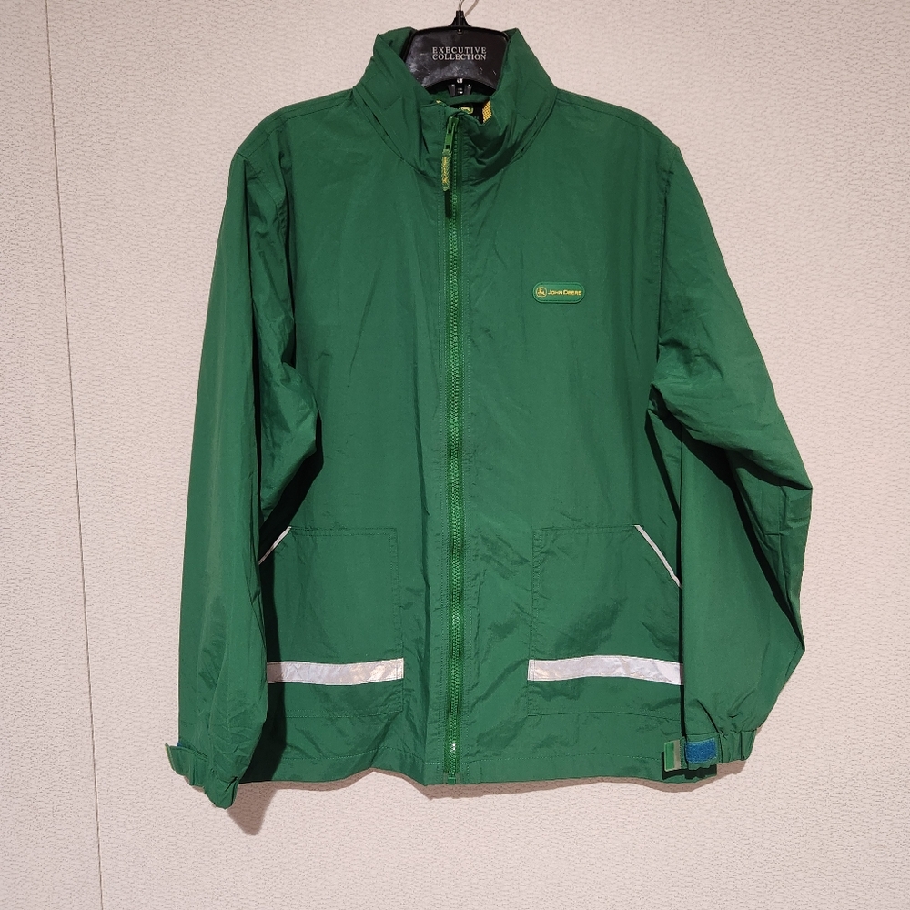 John Deere Lightweight Hooded Jacket Size 18